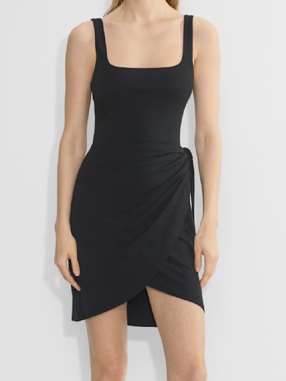 Aritzia black wrap dress. XXS